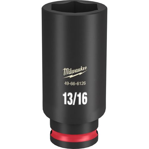 Milwaukee Tool 49-66-6126 SHOCKWAVE Impact Duty 3/8" Drive 13/16" Deep 6 Point Socket, 1 EA