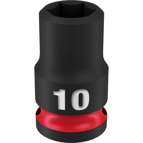 Milwaukee Tool 49-66-6134 SHOCKWAVE Impact Duty 3/8" Drive 10MM Standard 6 Point Socket, 1 EA
