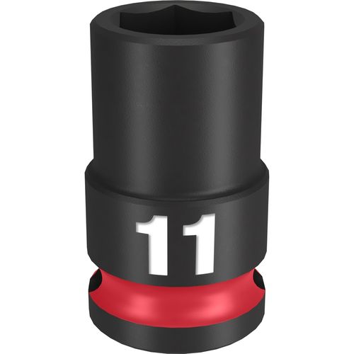 Milwaukee Tool 49-66-6135 SHOCKWAVE Impact Duty 3/8" Drive 11MM Standard 6 Point Socket, 1 EA
