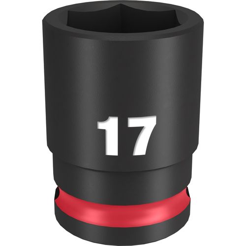 Milwaukee Tool 49-66-6141 SHOCKWAVE Impact Duty 3/8" Drive 17MM Standard 6 Point Socket, 1 EA