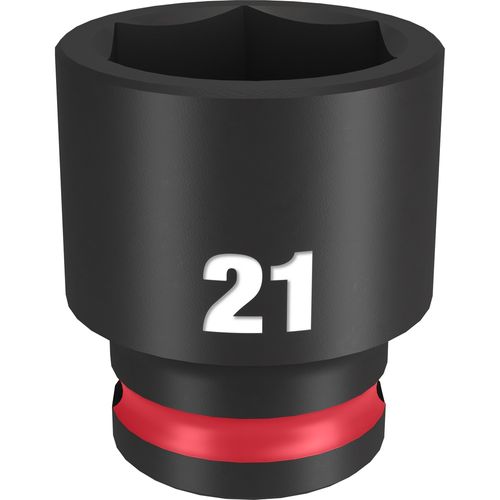 Milwaukee Tool 49-66-6144 SHOCKWAVE Impact Duty 3/8" Drive 21MM Standard 6 Point Socket, 1 EA
