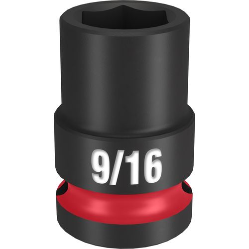 Milwaukee Tool 49-66-6203 SHOCKWAVE Impact Duty 1/2" Drive 9/16" Standard 6 Point Socket, 1 EA