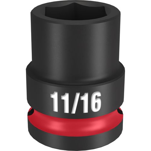 Milwaukee Tool 49-66-6205 SHOCKWAVE Impact Duty 1/2" Drive 11/16" Standard 6 Point Socket, 1 EA