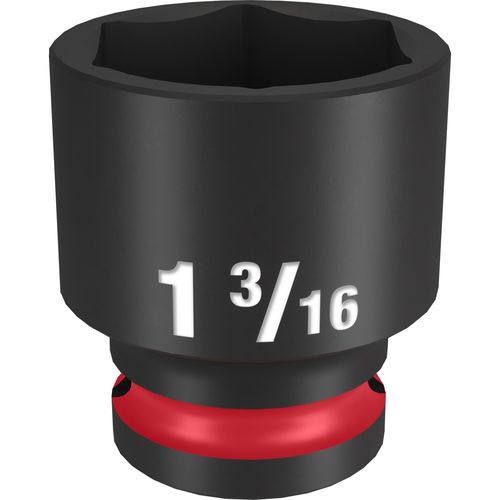 Milwaukee Tool 49-66-6213 SHOCKWAVE Impact Duty 1/2" Drive 1-3/16" Standard 6 Point Socket, 1 EA