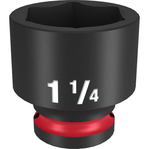 Milwaukee Tool 49-66-6214 SHOCKWAVE Impact Duty 1/2" Drive 1-1/4" Standard 6 Point Socket, 1 EA