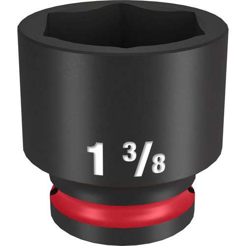 Milwaukee Tool 49-66-6216 SHOCKWAVE Impact Duty 1/2" Drive 1-3/8" Standard 6 Point Socket, 1 EA