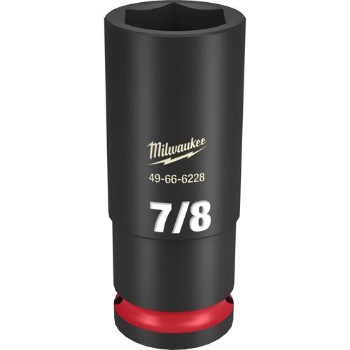 Milwaukee Tool 49-66-6228 SHOCKWAVE Impact Duty 1/2" Drive 7/8" Deep 6 Point Socket, 1 EA