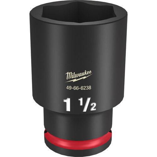 Milwaukee Tool 49-66-6238 SHOCKWAVE Impact Duty 1/2" Drive 1-1/2" Deep 6 Point Socket, 1 EA