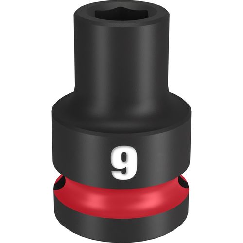 Milwaukee Tool 49-66-6241 SHOCKWAVE Impact Duty 1/2" Drive 9MM Standard 6 Point Socket, 1 EA