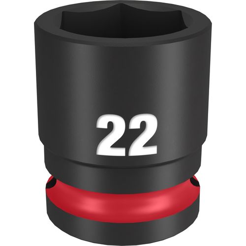 Milwaukee Tool 49-66-6254 SHOCKWAVE Impact Duty 1/2" Drive 22MM Standard 6 Point Socket, 1 EA