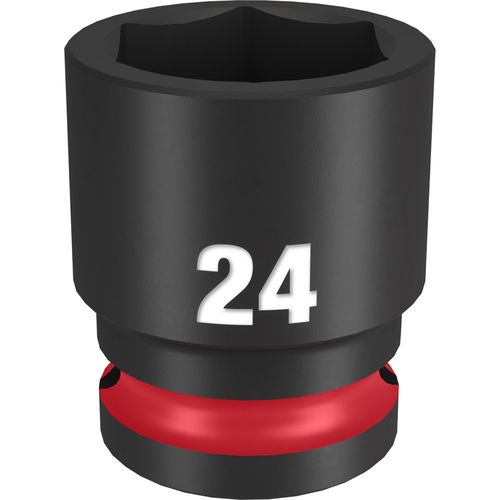 Milwaukee Tool 49-66-6256 SHOCKWAVE Impact Duty 1/2" Drive 24MM Standard 6 Point Socket, 1 EA