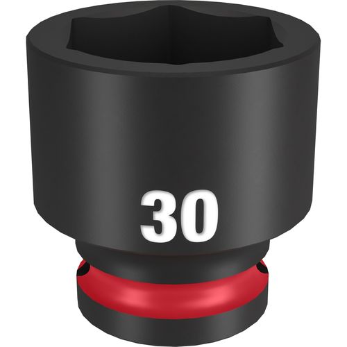 Milwaukee Tool 49-66-6262 SHOCKWAVE Impact Duty 1/2" Drive 30MM Standard 6 Point Socket, 1 EA