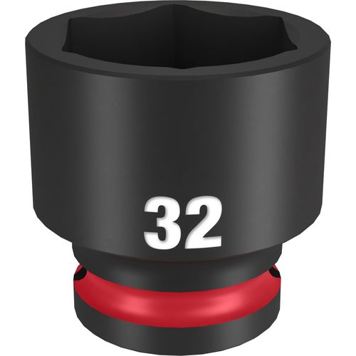 Milwaukee Tool 49-66-6264 SHOCKWAVE Impact Duty 1/2" Drive 32MM Standard 6 Point Socket, 1 EA