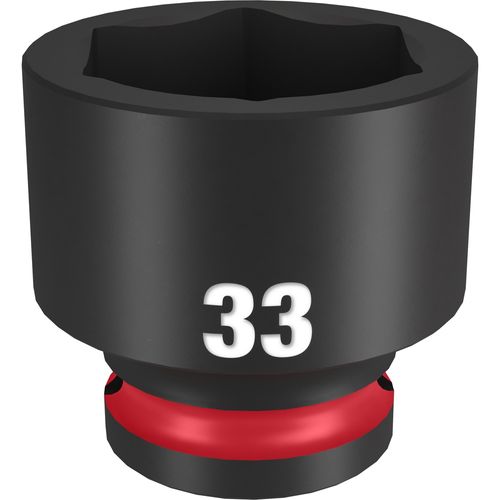Milwaukee Tool 49-66-6265 SHOCKWAVE Impact Duty 1/2" Drive 33MM Standard 6 Point Socket, 1 EA