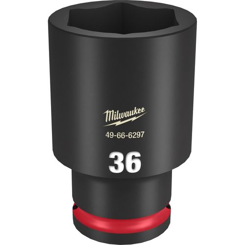 Milwaukee Tool 49-66-6297 SHOCKWAVE Impact Duty 1/2" Drive 36MM Deep 6 Point Socket, 1 EA
