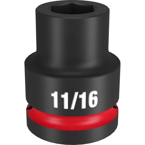 Milwaukee Tool 49-66-6302 SHOCKWAVE Impact Duty 3/4" Drive 11/16" Standard 6 Point Socket, 1 EA