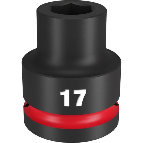 Milwaukee Tool 49-66-6356 SHOCKWAVE Impact Duty 3/4" Drive 17MM Standard 6 Point Socket, 1 EA