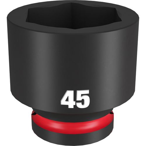 Milwaukee Tool 49-66-6383 SHOCKWAVE Impact Duty 3/4" Drive 45MM Standard 6 Point Socket, 1 EA