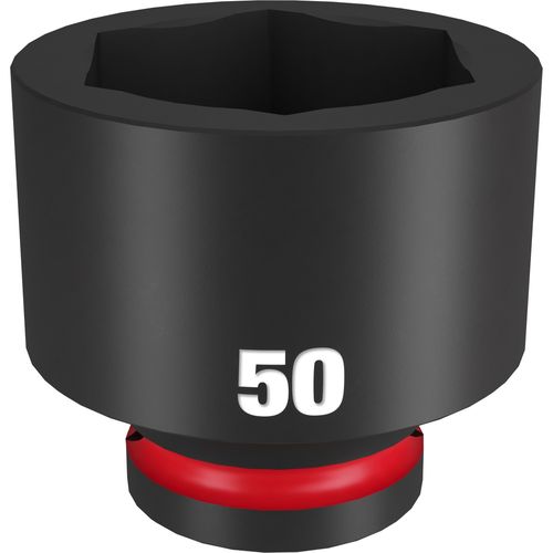 Milwaukee Tool 49-66-6388 SHOCKWAVE Impact Duty 3/4" Drive 50MM Standard 6 Point Socket, 1 EA
