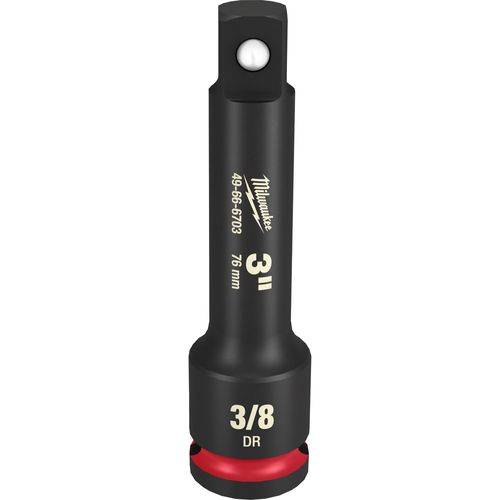 Milwaukee Tool 49-66-6703 SHOCKWAVE Impact Duty 3/8" Drive 3" Extension, 1 EA
