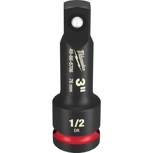 Milwaukee Tool 49-66-6706 SHOCKWAVE Impact Duty 1/2" Drive 3" Extension, 1 EA