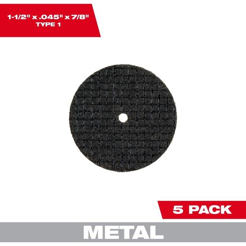 Milwaukee Tool 49-94-1500 1-1/2" Reinforced Cut-Off Wheels, 1 EA
