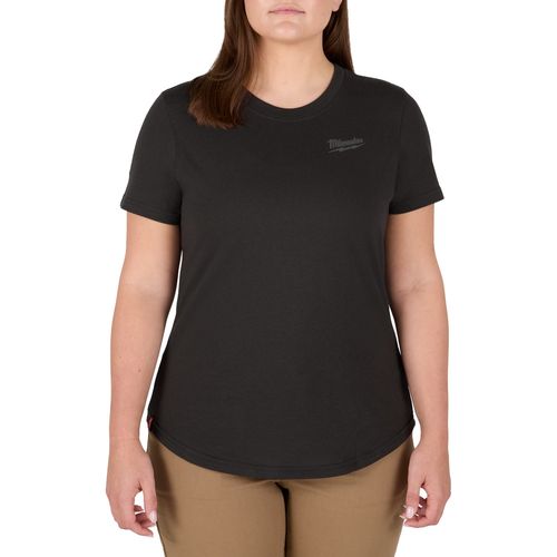 Milwaukee Tool F452B-S Women's FREEFLEX Hybrid Tee - Short Sleeve Black (Small), 1 EA