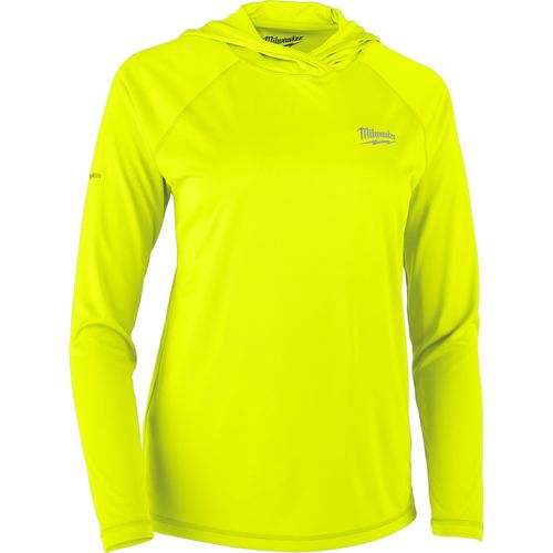 Milwaukee Tool F550Y-2X Women's WORKSKIN Hooded Sun Shirt - Yellow (2XL), 1 EA