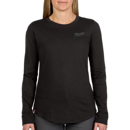 Milwaukee Tool F552B-XL Women's FREEFLEX Hybrid Tee - Long Sleeve Black (XL), 1 EA