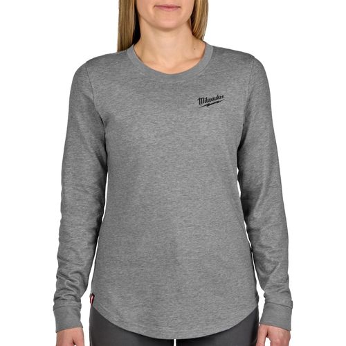 Milwaukee Tool F552G-2X Women's FREEFLEX Hybrid Tee - Long Sleeve Gray (2XL), 1 EA