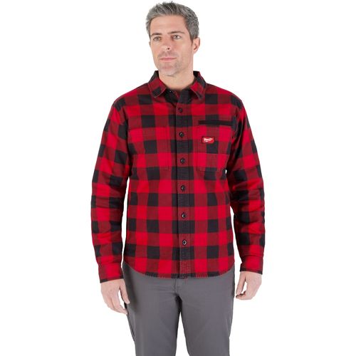 Milwaukee Tool M551R-3X GRIDIRON Flannel Shirt (3XL), 1 EA