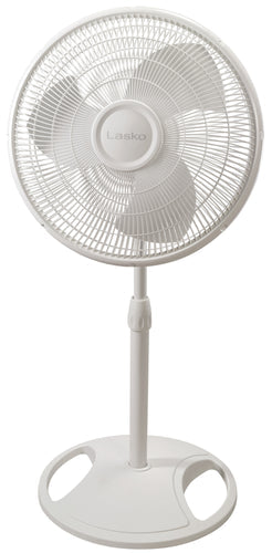 Lasko 2520 16" Oscillating 3-Speed Pedestal Fan, White