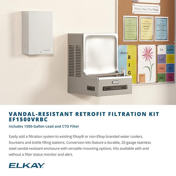 Elkay EF1500VRBC Universal Vandal-Resistant 1500 Gal. Filtration Kit