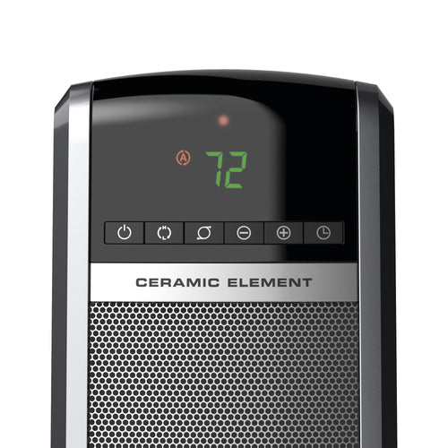 Lasko CT30754 1500W Digital Ceramic Tower Space Heater with Remote, Black