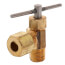 Jones Stephens N10442LF 1/4" OD Compression x 1/8" MIP Angle Needle Valve