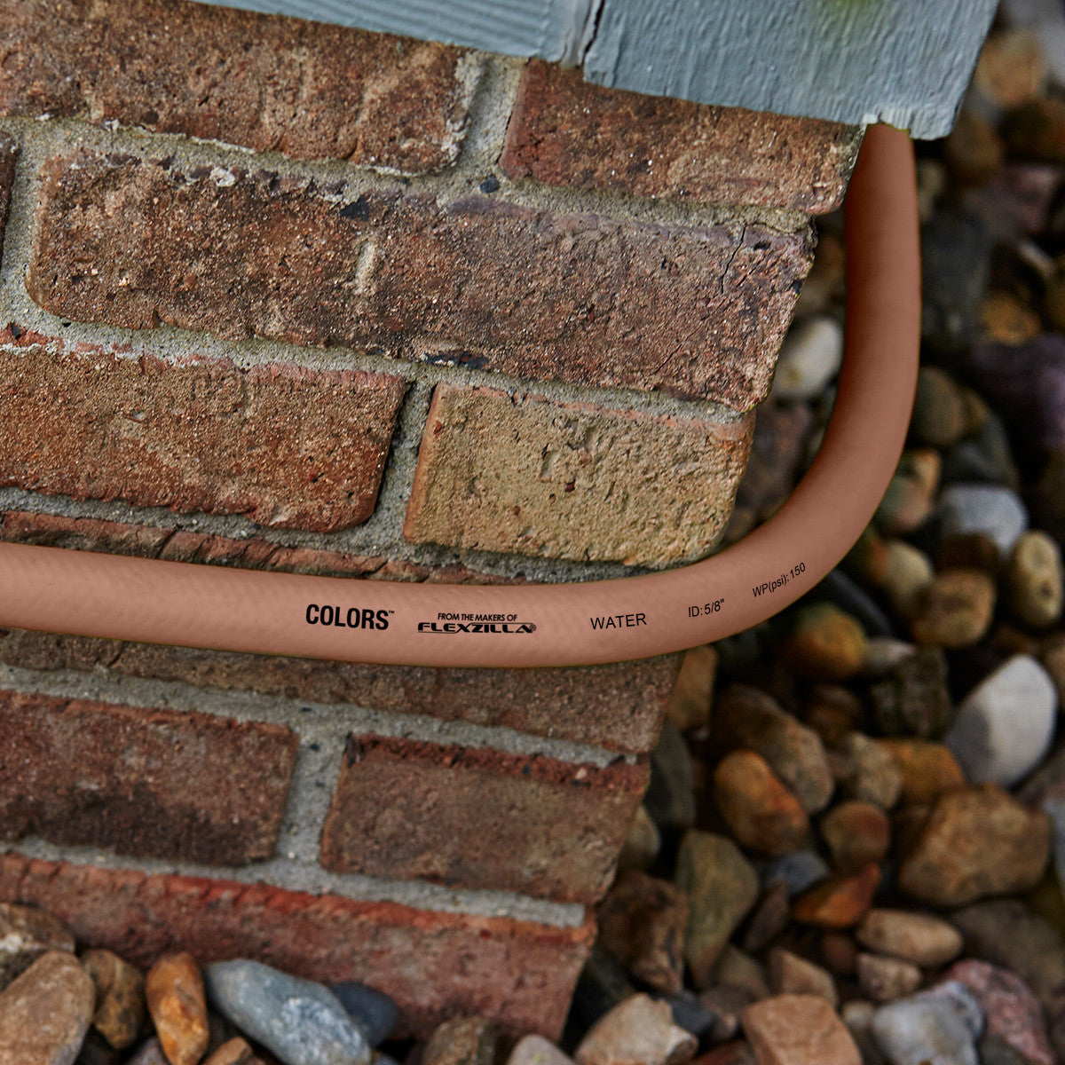 Colors HFZC550TCS-E SwivelGrip® Garden Hose, 5/8" x 50', 3/4" - 11 1/2 GHT Fittings, Red Clay