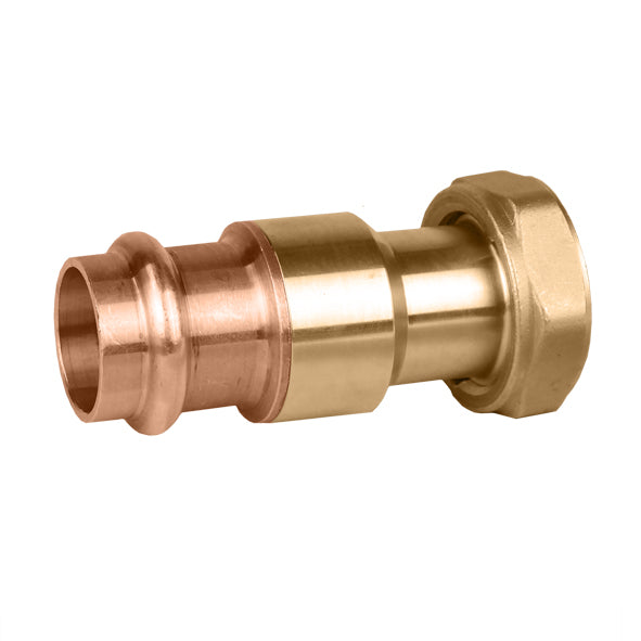 Caleffi NA16266LC 1" Long Pr. Adapter w/ 1" slip nut,check