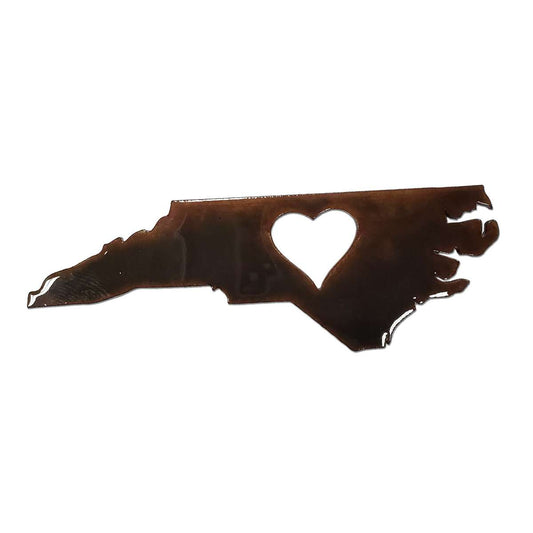 Paradise Clay CMG122 North Carolina with Heart MAGNET