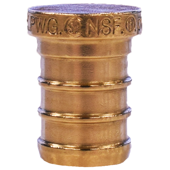 Legend Valves 460-406NL 1-1/4" No Lead DZR Forged Brass Crimp/Cinch PEX Plug