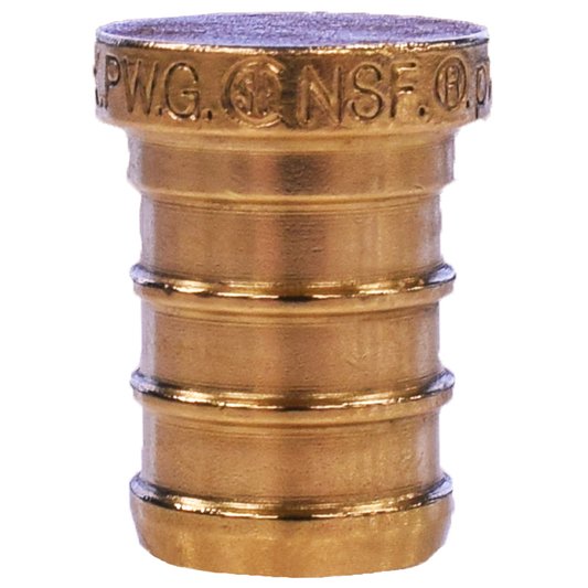 Legend Valves 460-406NL 1-1/4" No Lead DZR Forged Brass Crimp/Cinch PEX Plug