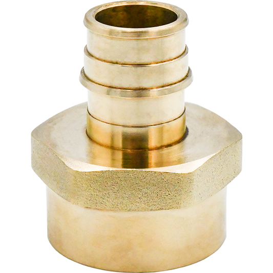 Legend Valves 462-706NL 1/2" x 3/4" No Lead DZR Forged Brass Cold Expansion PEX x FNPT Reducing Adapter
