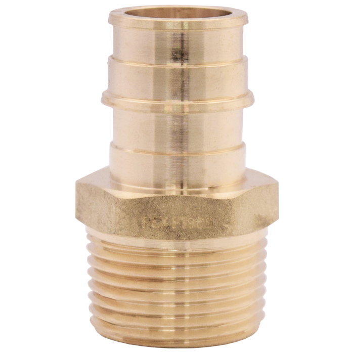 Legend Valves 462-751NL 3/8" x 1/2" No Lead DZR Forged Brass Cold Expansion PEX x MNPT Reducing Adapter