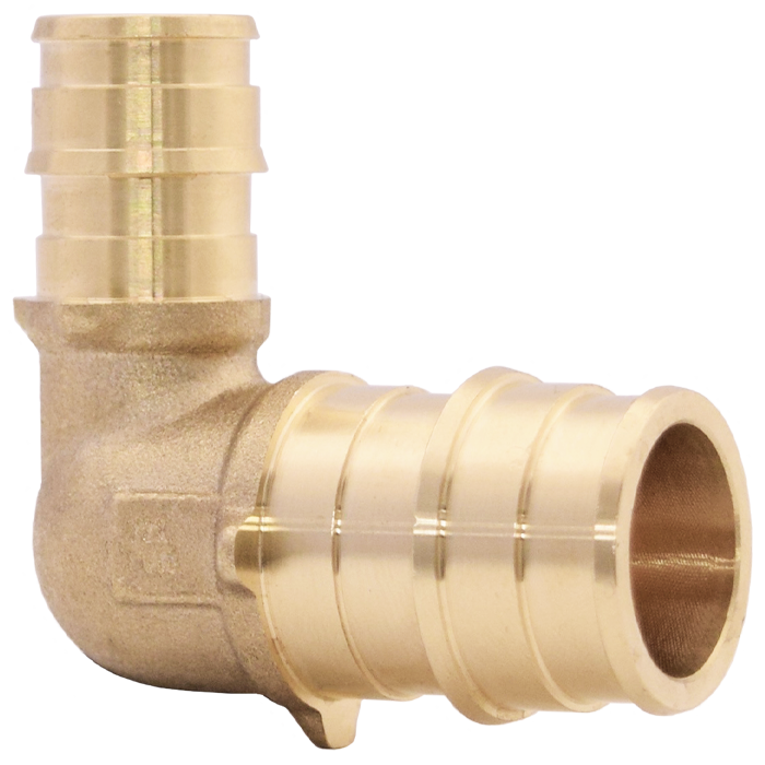 Legend Valves 462-085NL 3/4" x 1/2" No Lead DZR Forged Brass Cold Expansion PEX 90° Reducing Elbow