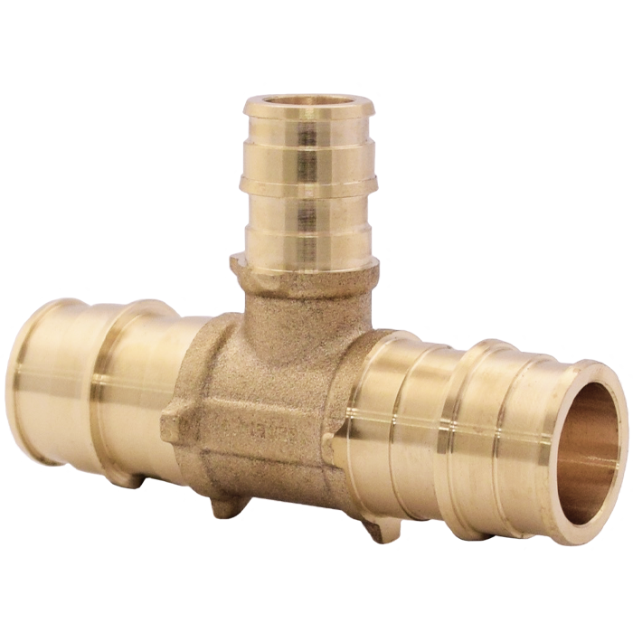 Legend Valves 462-236NL 2" x 2" x 1-1/2" No Lead DZR Forged Brass Cold Expansion PEX Reducing Tee