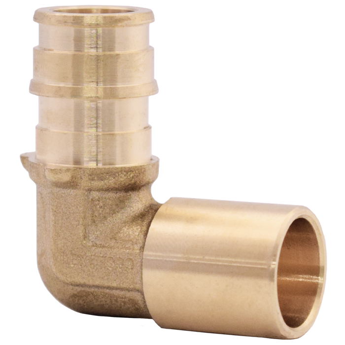 Legend Valves 462-126NL 1/2" x 1/2" No Lead DZR Forged Brass 90° Cold Expansion PEX x Fitting 90° Elbow