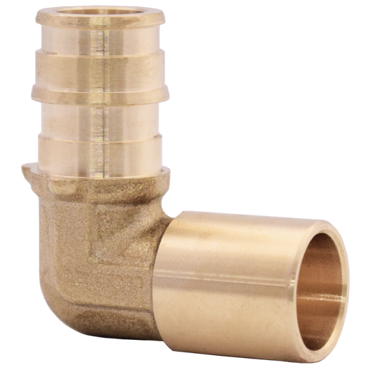 Legend Valves 462-126NL 1/2" x 1/2" No Lead DZR Forged Brass 90° Cold Expansion PEX x Fitting 90° Elbow