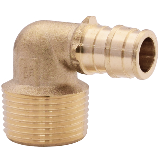 Legend Valves 462-110NL 3/4" No Lead DZR Forged Brass Cold Expansion PEX x MNPT 90° Elbow