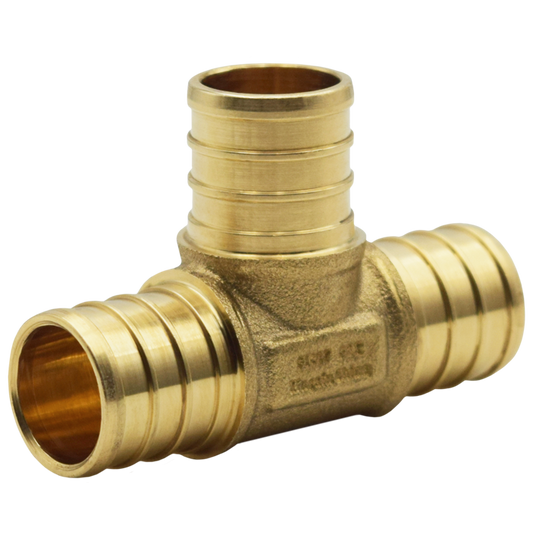 Legend Valves 460-158NL 2" No Lead DZR Forged Brass Crimp/Cinch PEX Tee