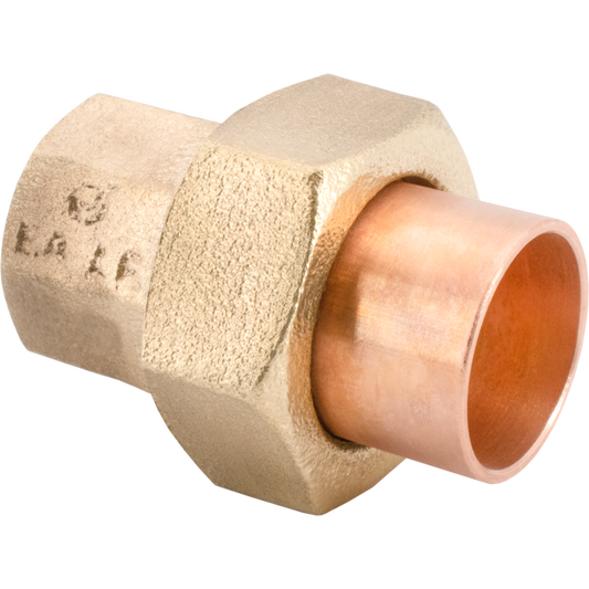 Legend Valves 302-305NL 1" No Lead Cast Brass by Copper Sweat x Sweat Large-Pattern Union