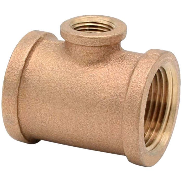 Legend Valves 310-437NL 2" x 2" x 1-1/2" No Lead Cast Bronze Reducing Tee